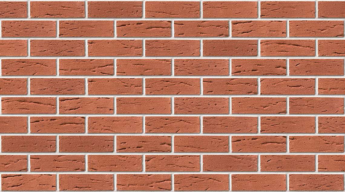 Crimson Red with White mortar
