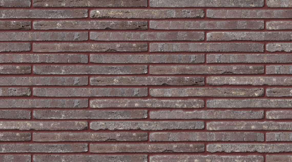 Roman Black Waterstruck with Brown Red mortar