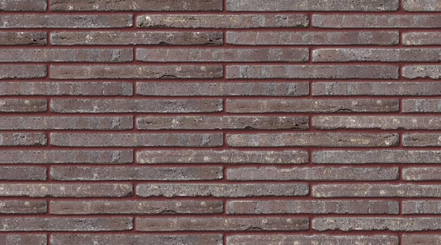 Roman Black Waterstruck with Brown Red mortar