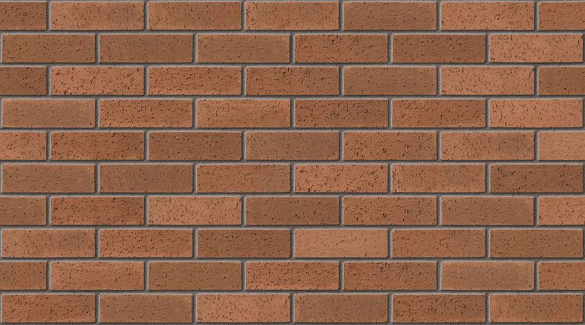 Brown Dragface with Mid Grey mortar