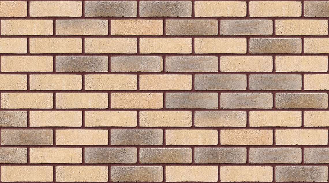 Stamford Weathered Buff with Brown Red mortar