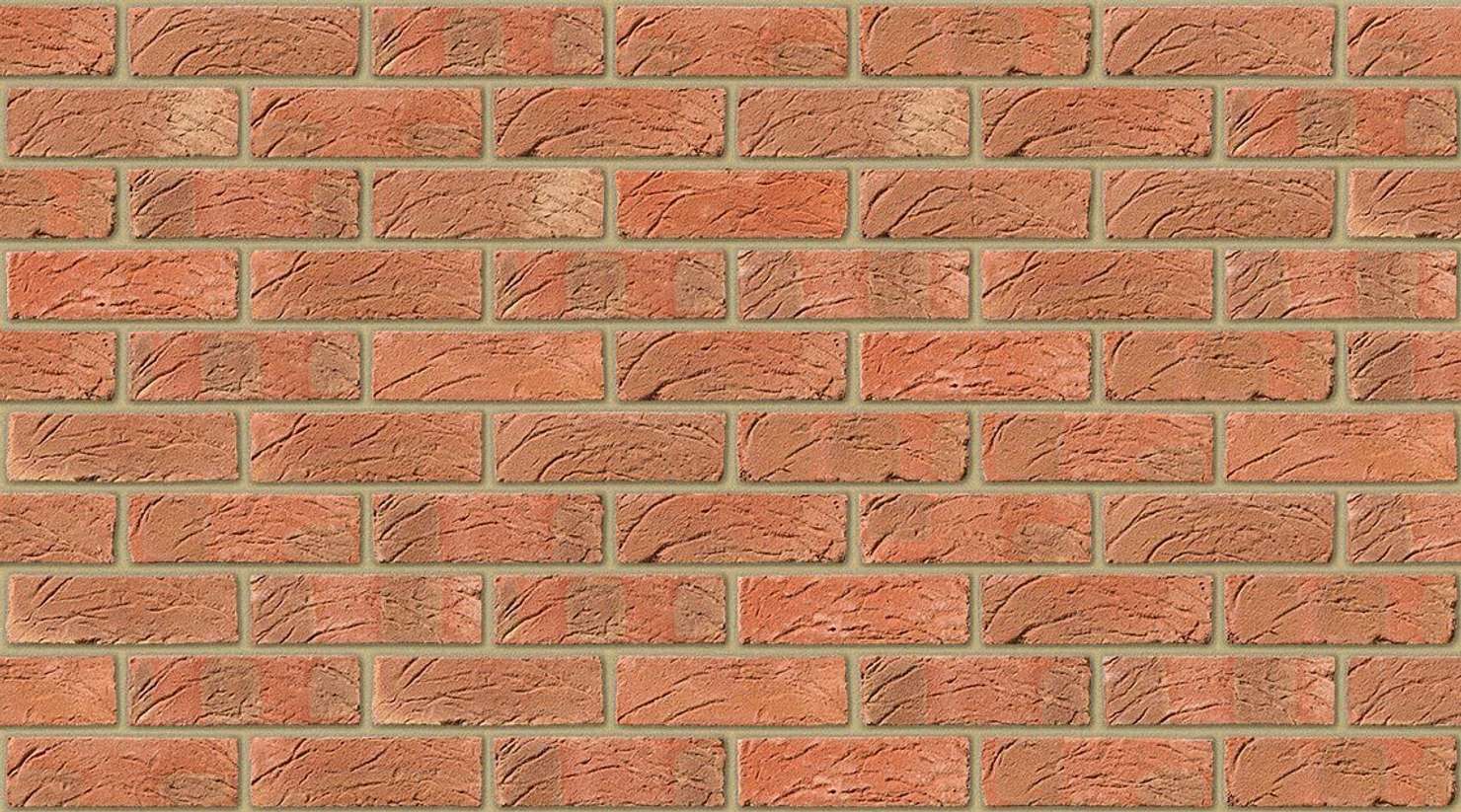 Sunset Red with Buff mortar