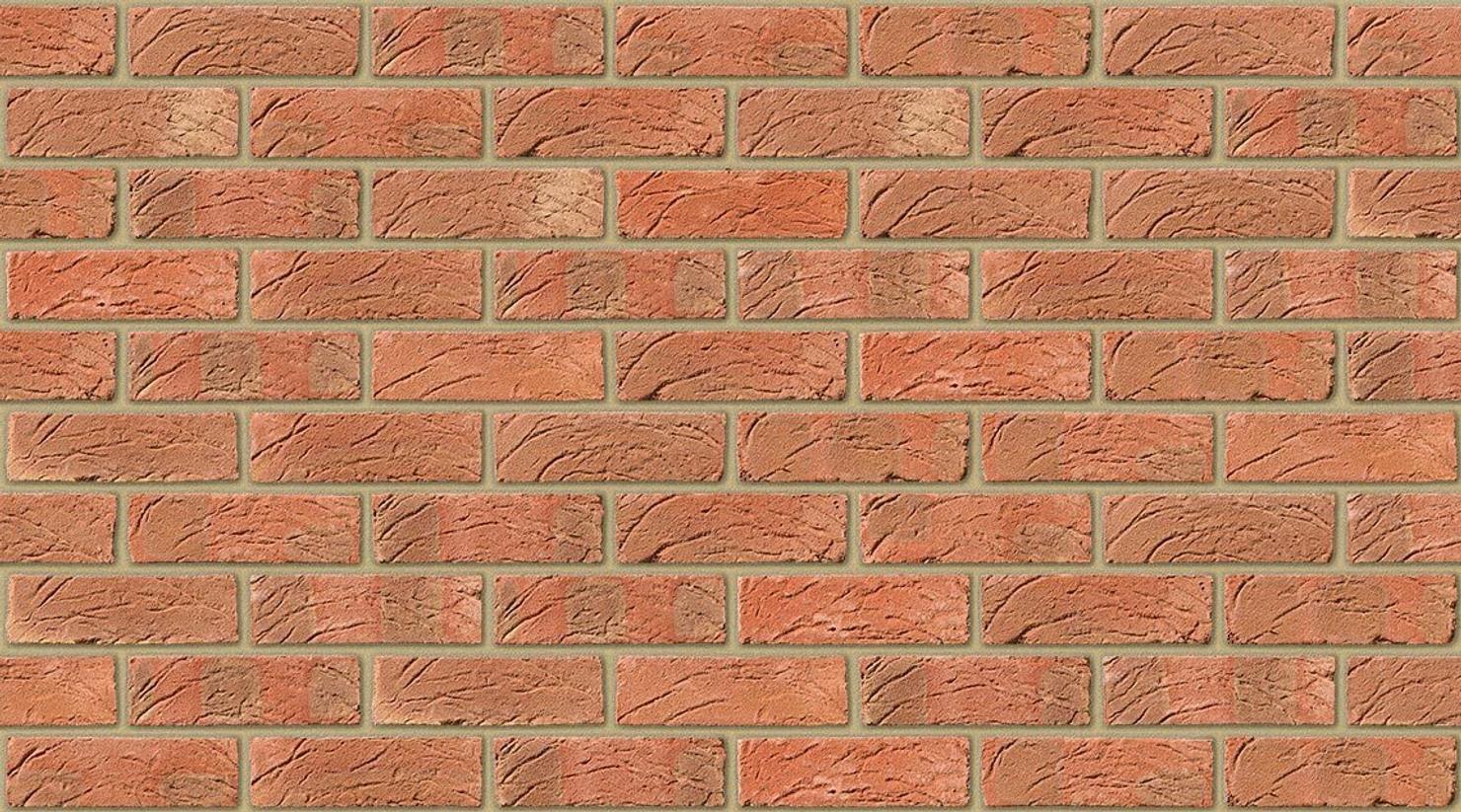 Sunset Red with Buff mortar