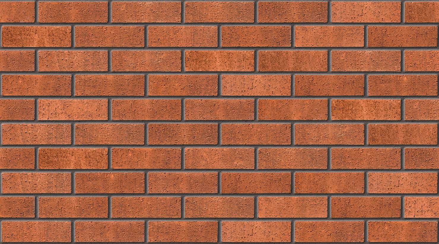 Red Rustic with Dark Grey mortar