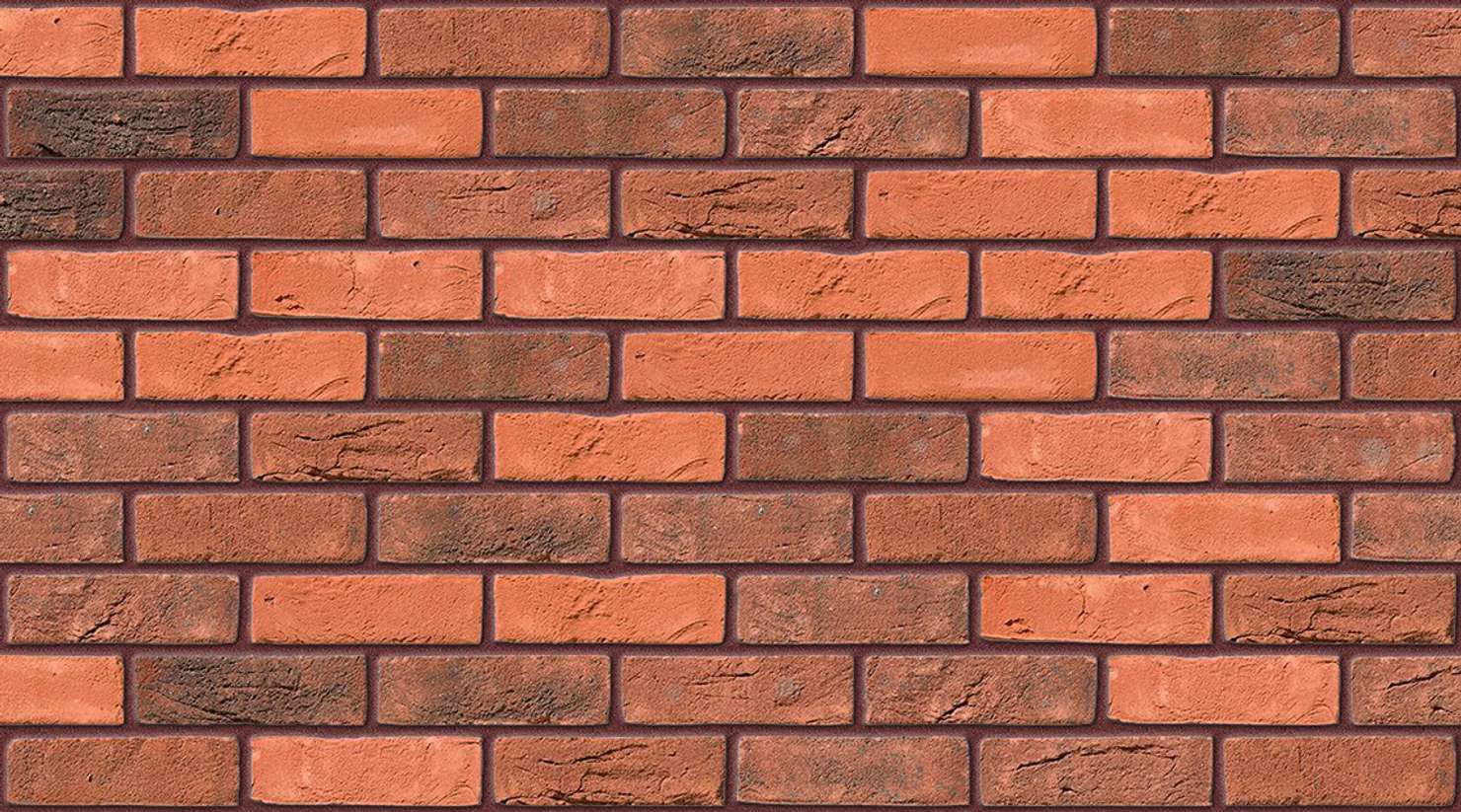 Surrey Hill Red Multi with Brown Red mortar