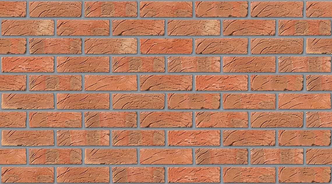 Sunset Red with Natural mortar