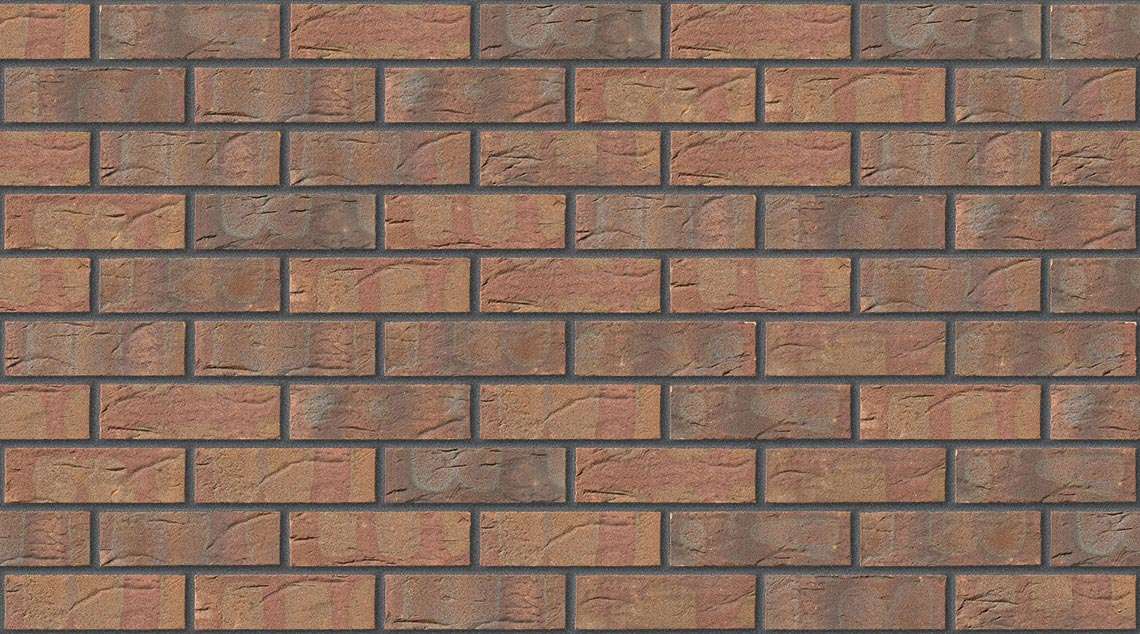 Village Russet Red Mixture with Dark Grey mortar