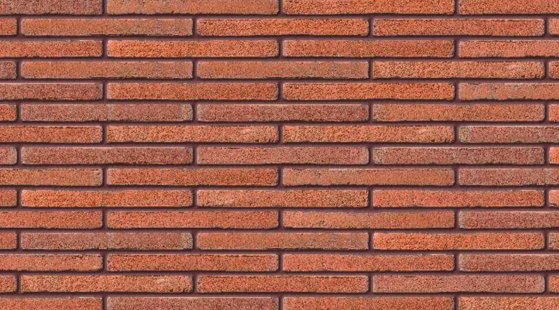 Roman Orange with Brown Red mortar
