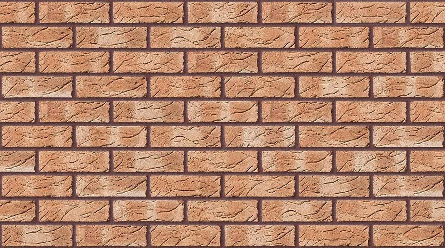 Honey Buff with Brown Red mortar