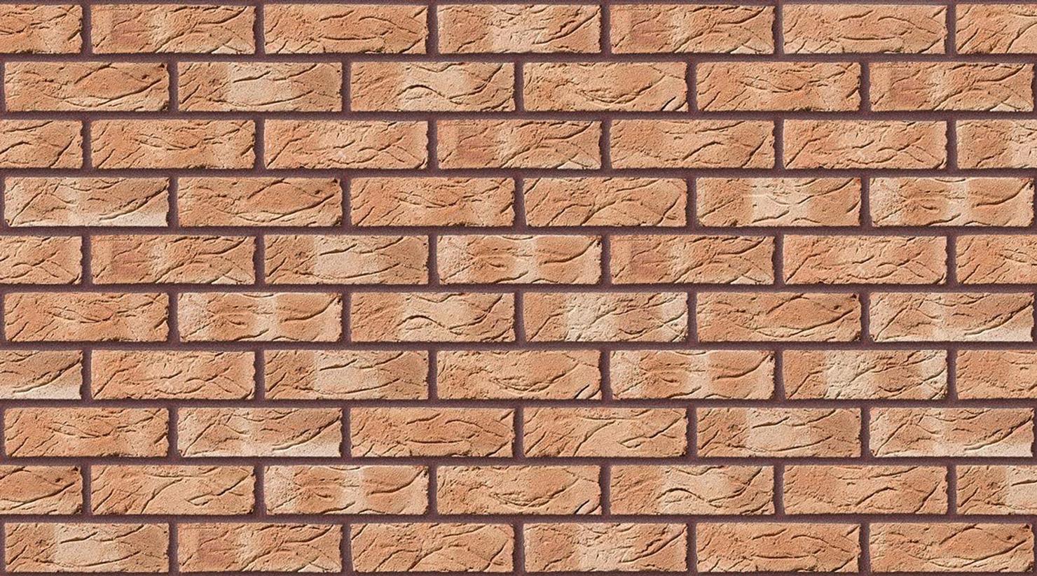 Honey Buff with Brown Red mortar