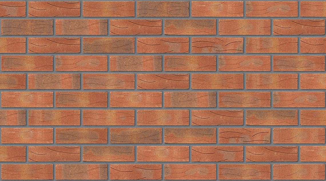 Sherwood Red Mixture with Mid Grey mortar