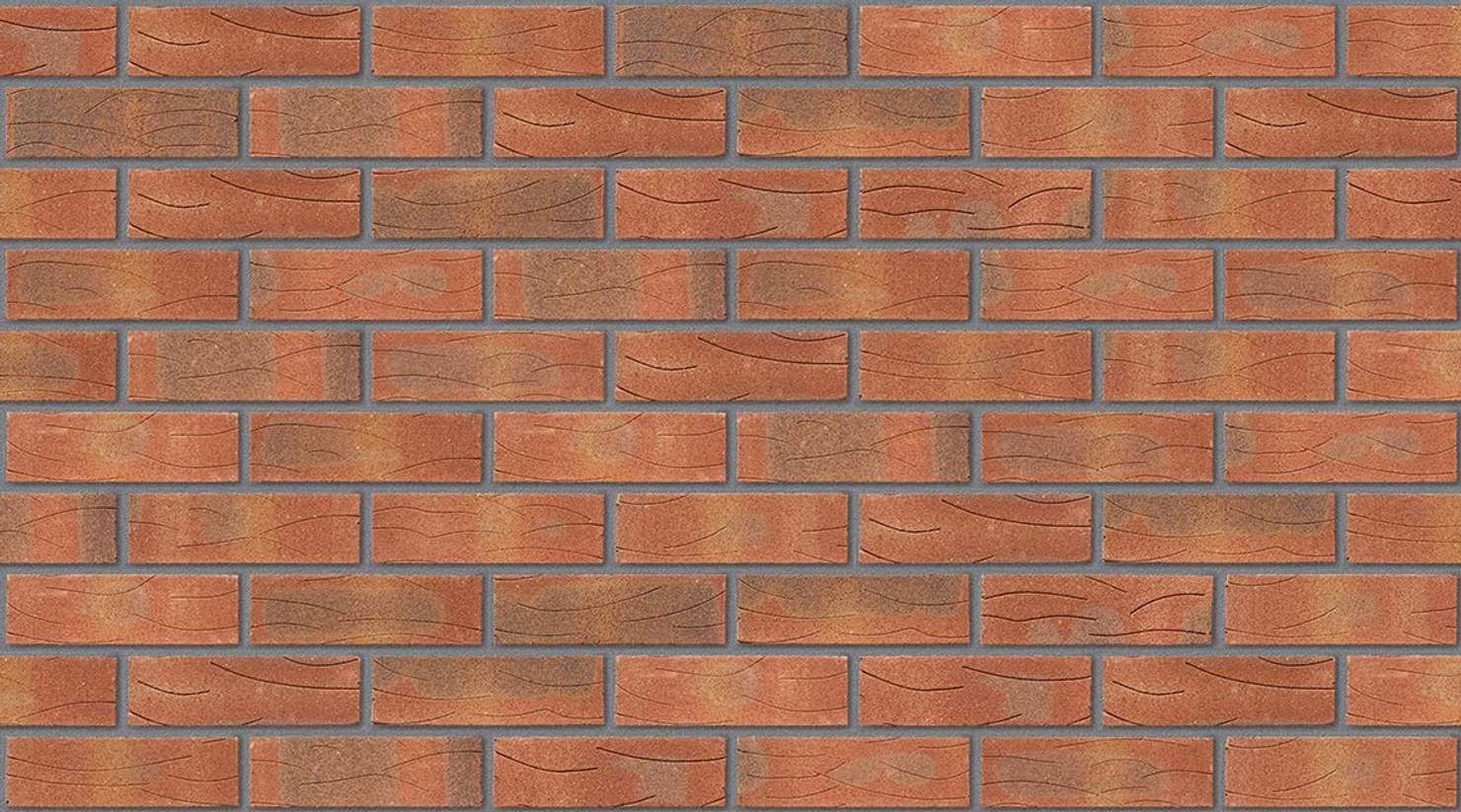 Sherwood Red Mixture with Mid Grey mortar