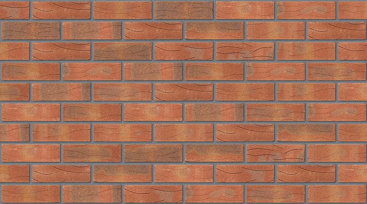 Sherwood Red Mixture with Mid Grey mortar