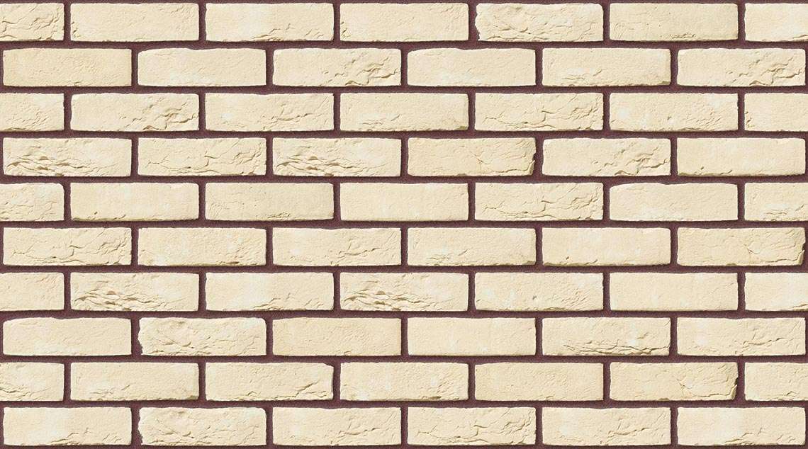 Forum White with Brown Red mortar