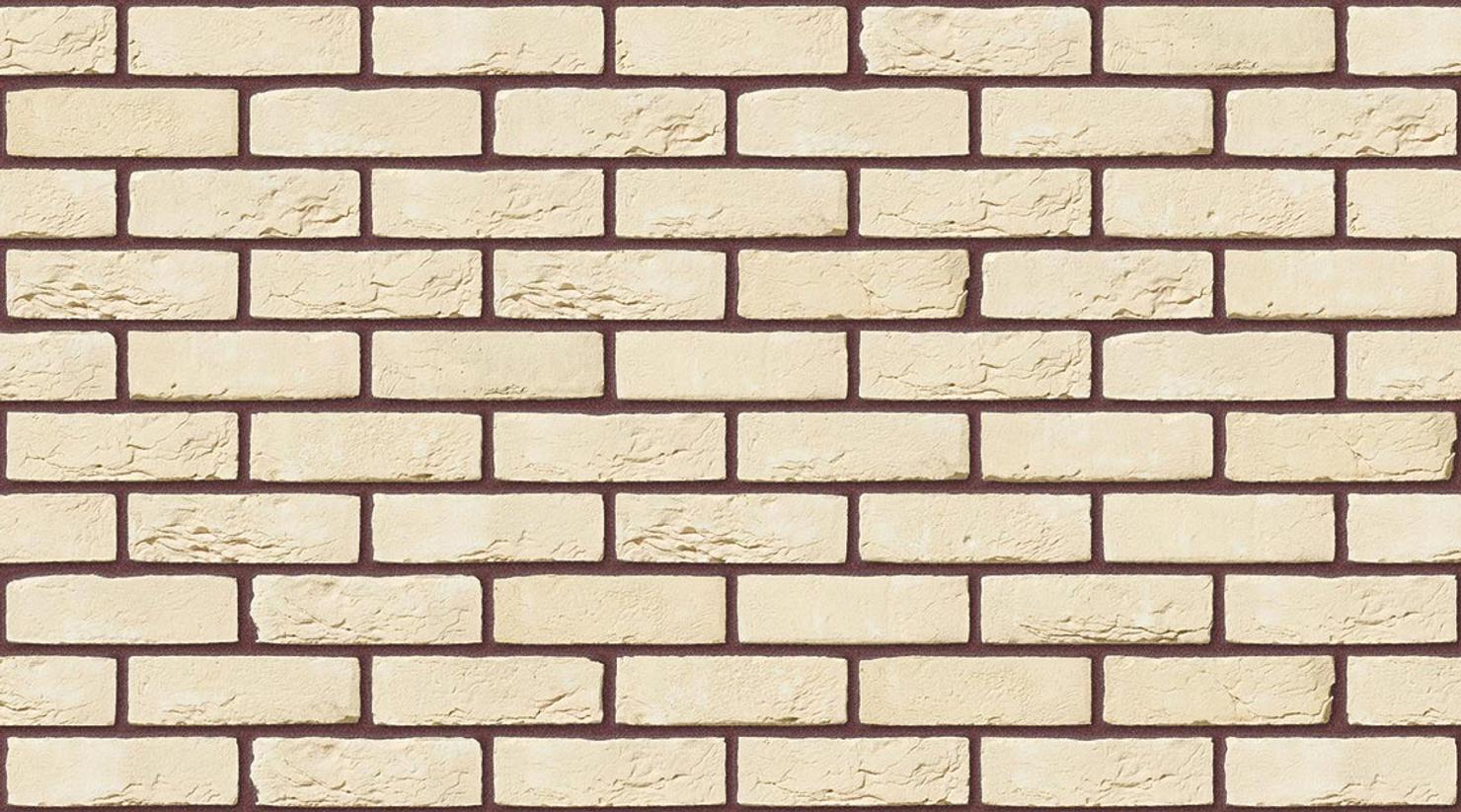 Forum White with Brown Red mortar