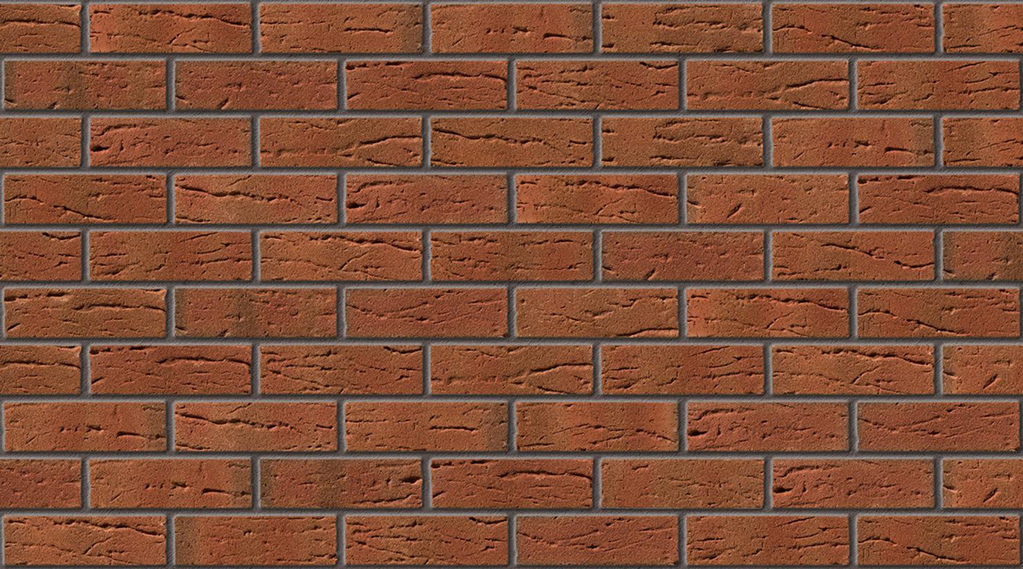 Crimson Red Multi with Dark Grey mortar