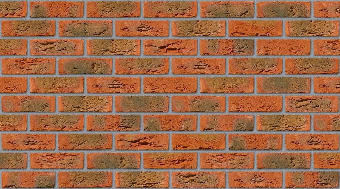 Hampshire Red with Natural mortar