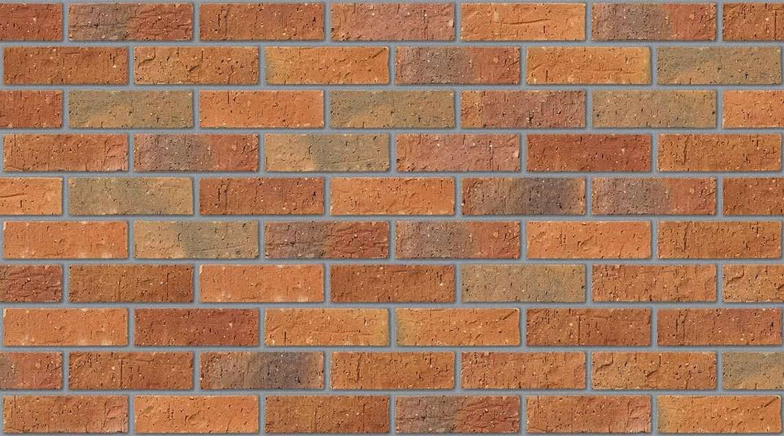 Worcestershire Red Multi with Natural mortar