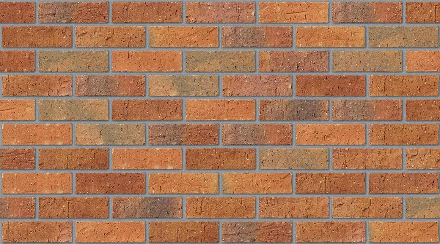 Worcestershire Red Multi with Natural mortar