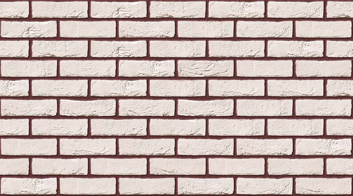 Super White with Brown Red mortar