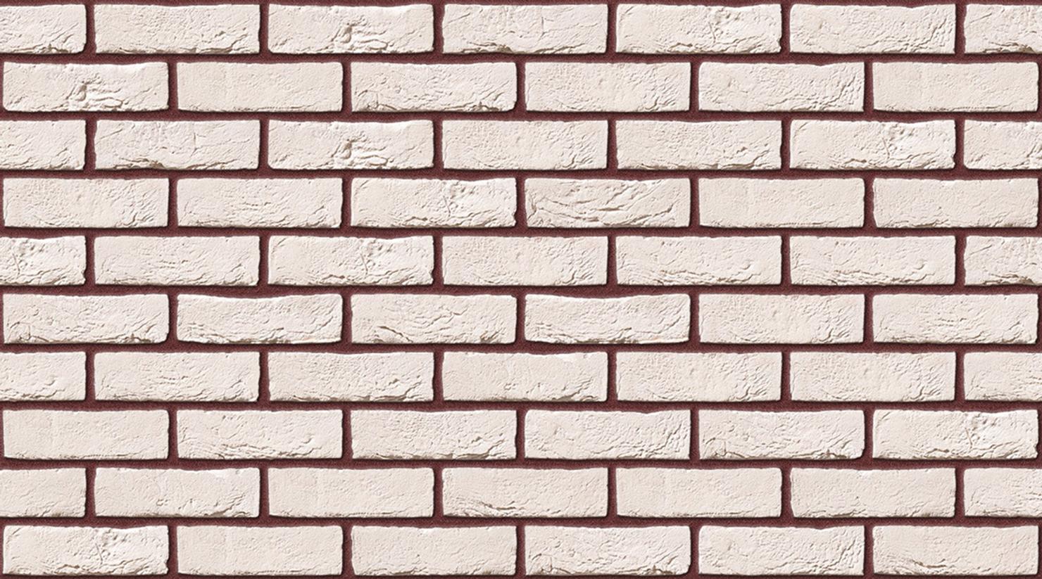 Super White with Brown Red mortar