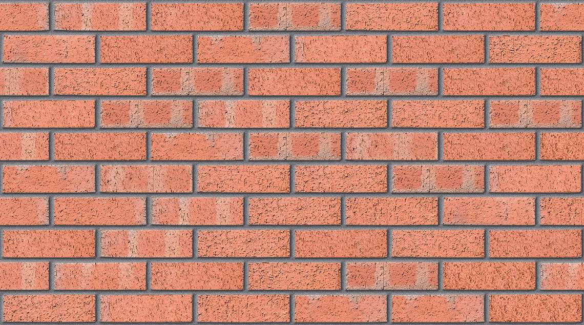 Russet Red Mixture with Mid Grey mortar