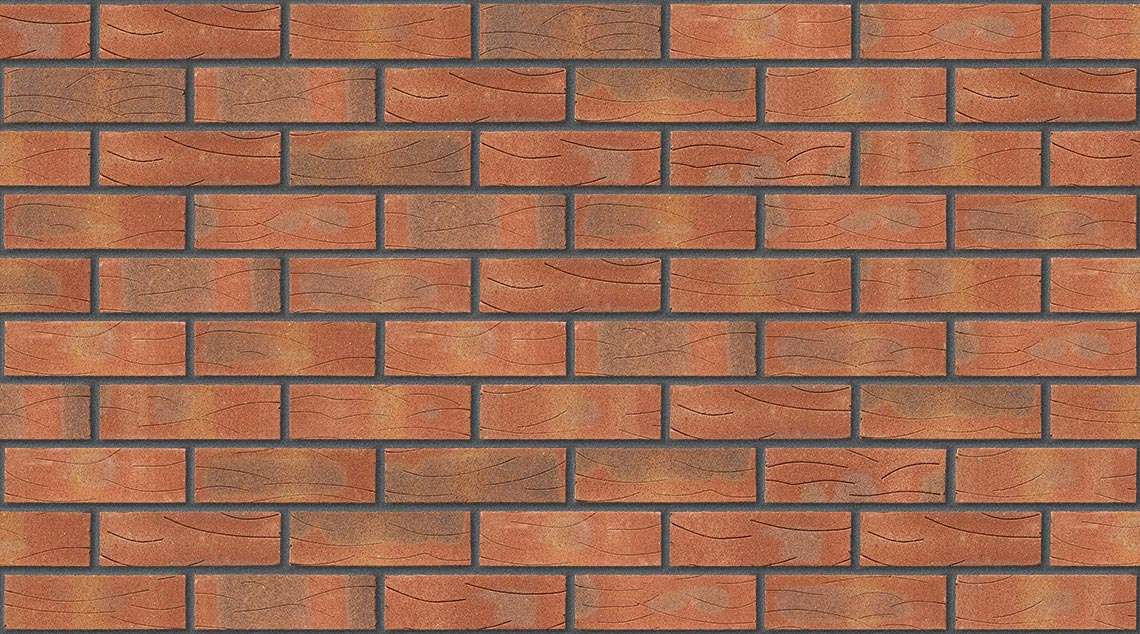 Sherwood Red Mixture with Dark Grey mortar