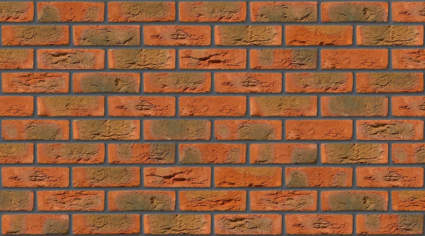 Hampshire Red with Dark Grey mortar