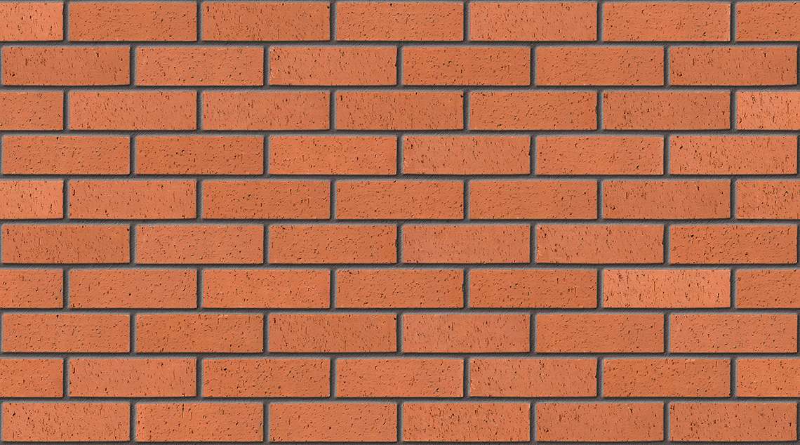 Red Dragface with Dark Grey mortar
