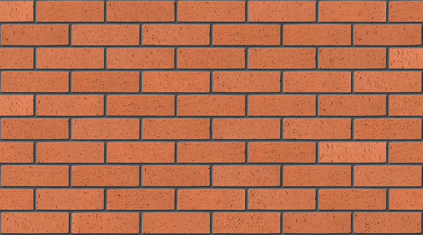 Red Dragface with Dark Grey mortar