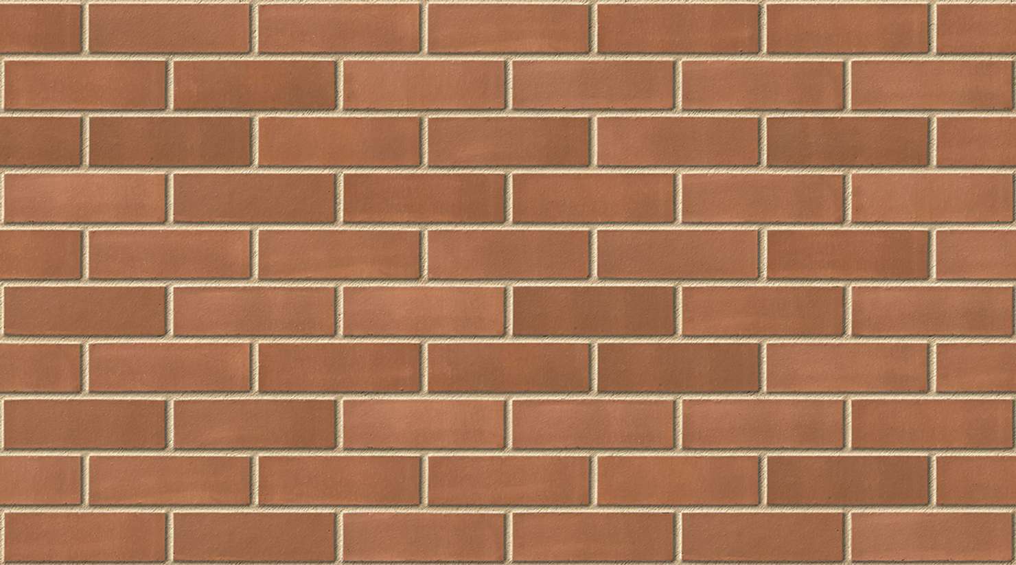 Brown Smooth with Buff mortar