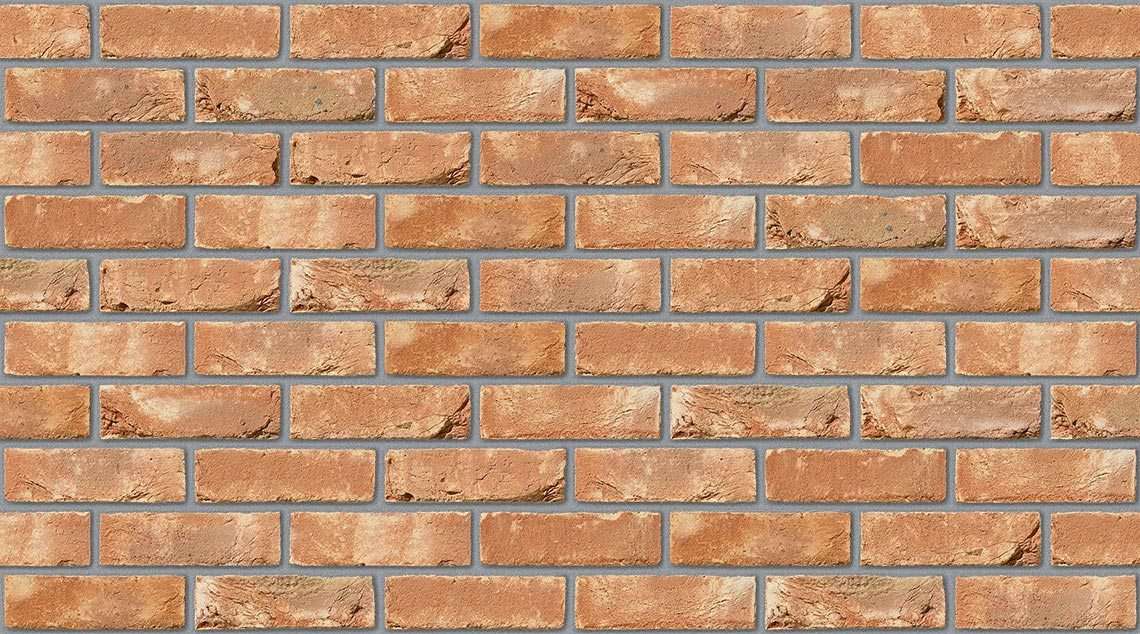 Kopper Red with Natural mortar