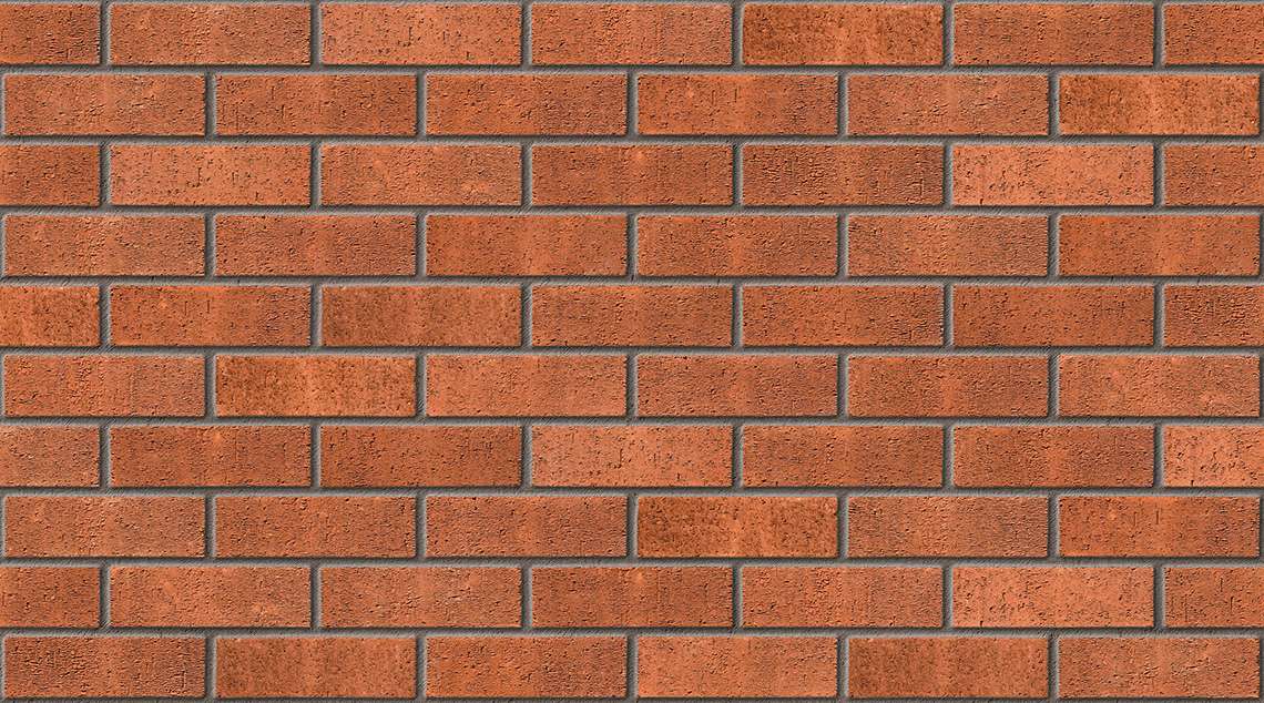 Red Rustic with Mid Grey mortar