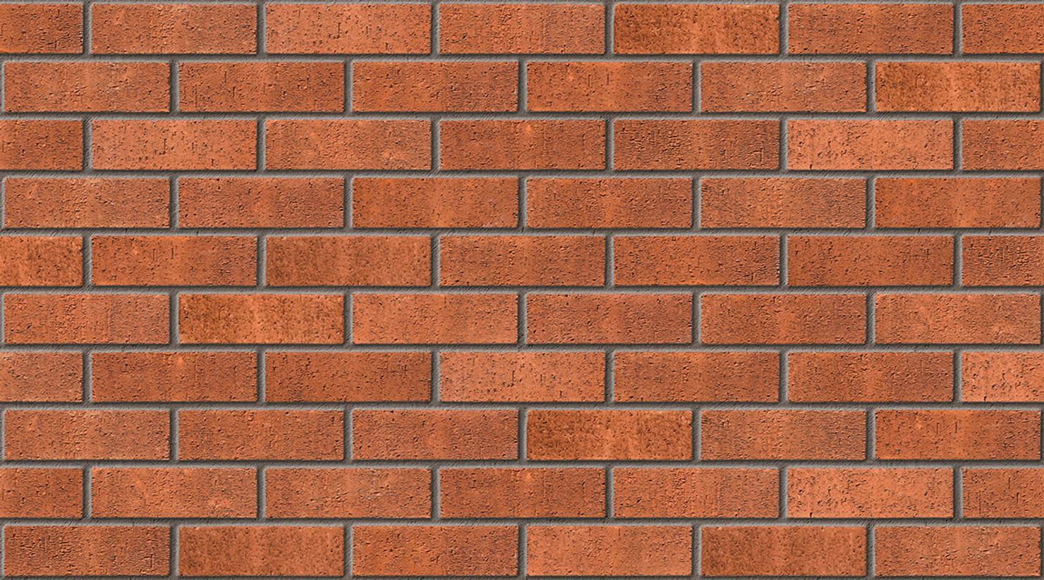 Red Rustic with Mid Grey mortar