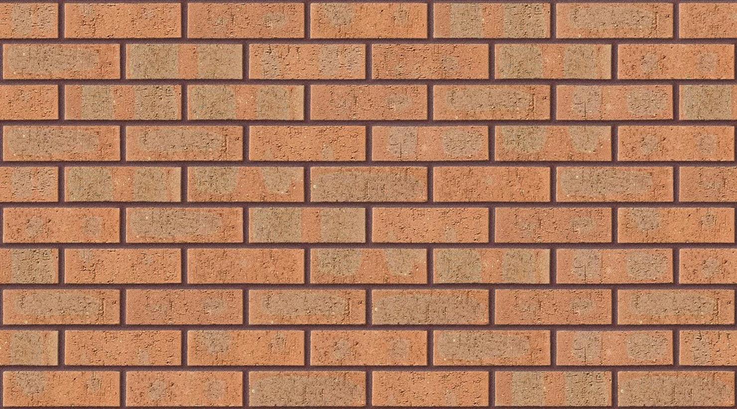 Old English Rose Rustic with Brown Red mortar