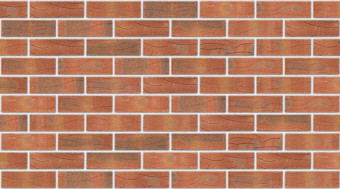 Sherwood Red Mixture with White mortar