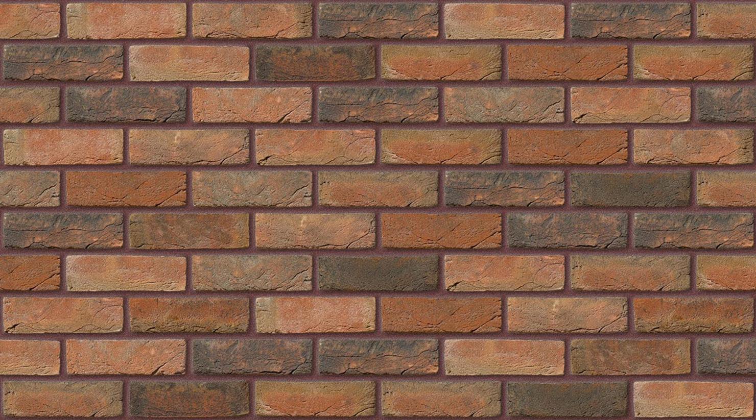 Amberley Red Multi with Brown Red mortar