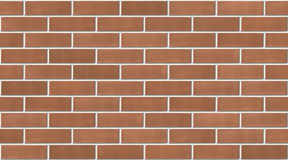 Brown Smooth with White mortar