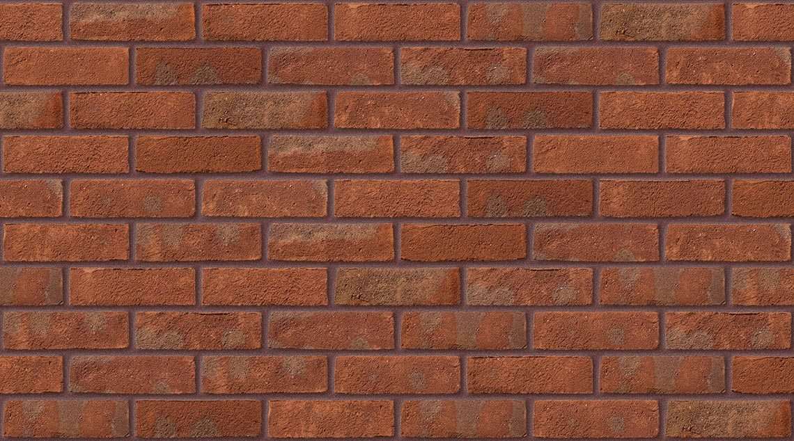 Oakthorpe Red Multi with Brown Red mortar