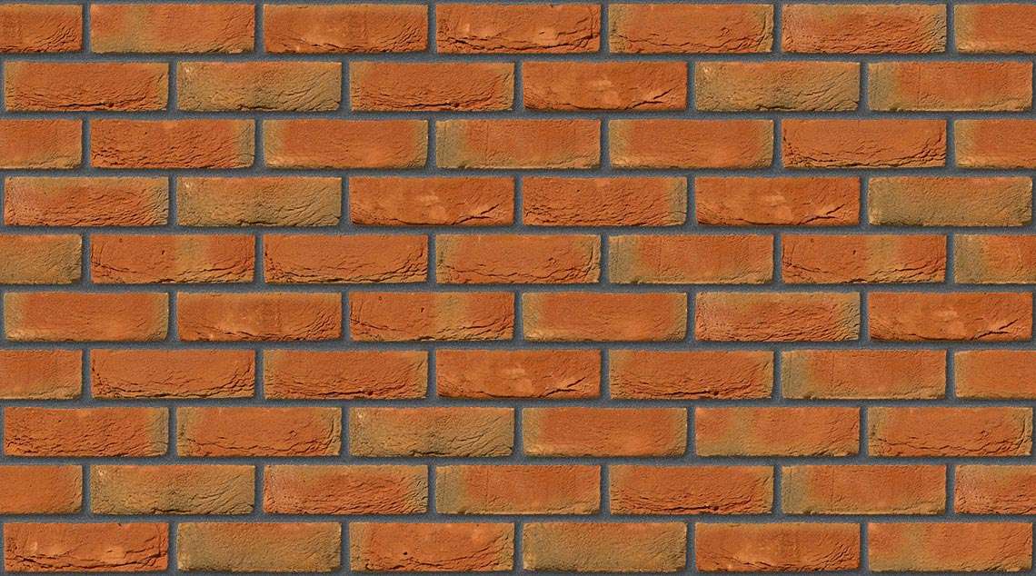 Kingspark Red Multi with Dark Grey mortar