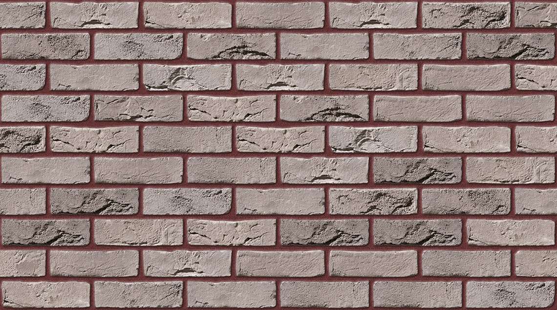 Forum Smoked Branco with Brown Red mortar