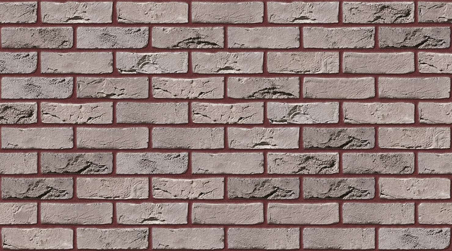 Forum Smoked Branco with Brown Red mortar