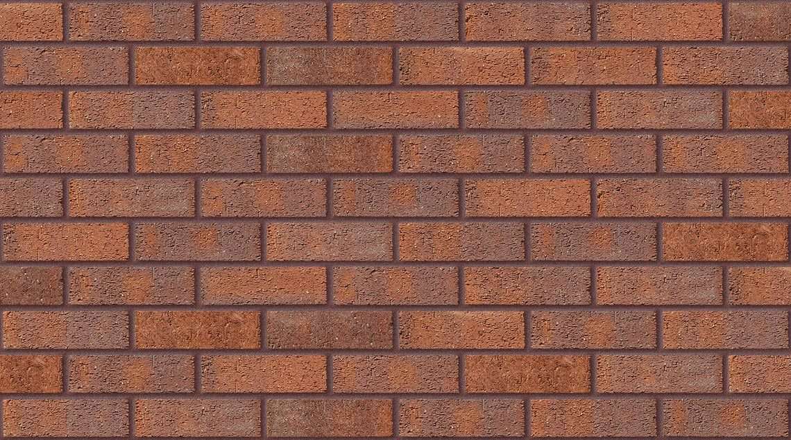 Dark Multi Rustic with Brown Red mortar