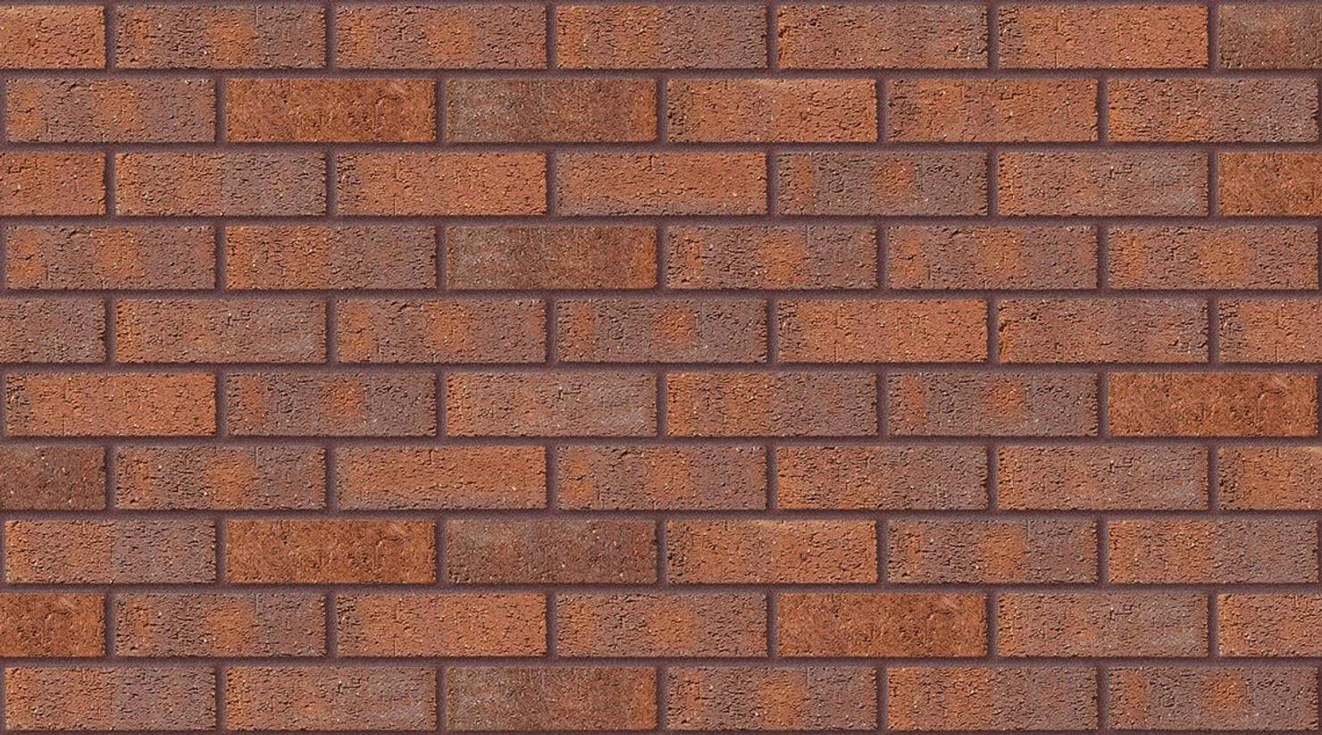 Dark Multi Rustic with Brown Red mortar