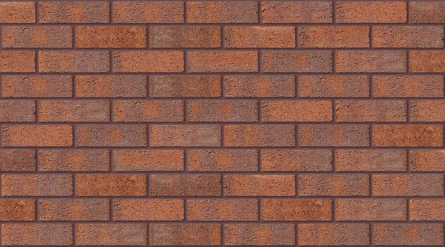 Dark Multi Rustic with Brown Red mortar