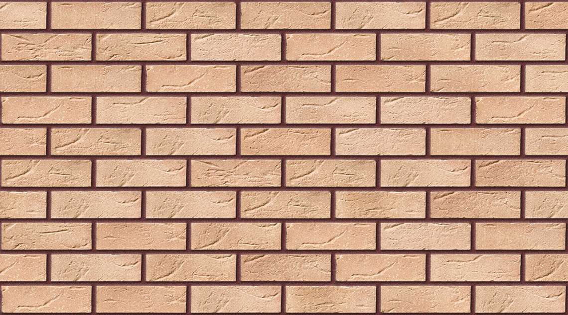 Burwell Buff with Brown Red mortar