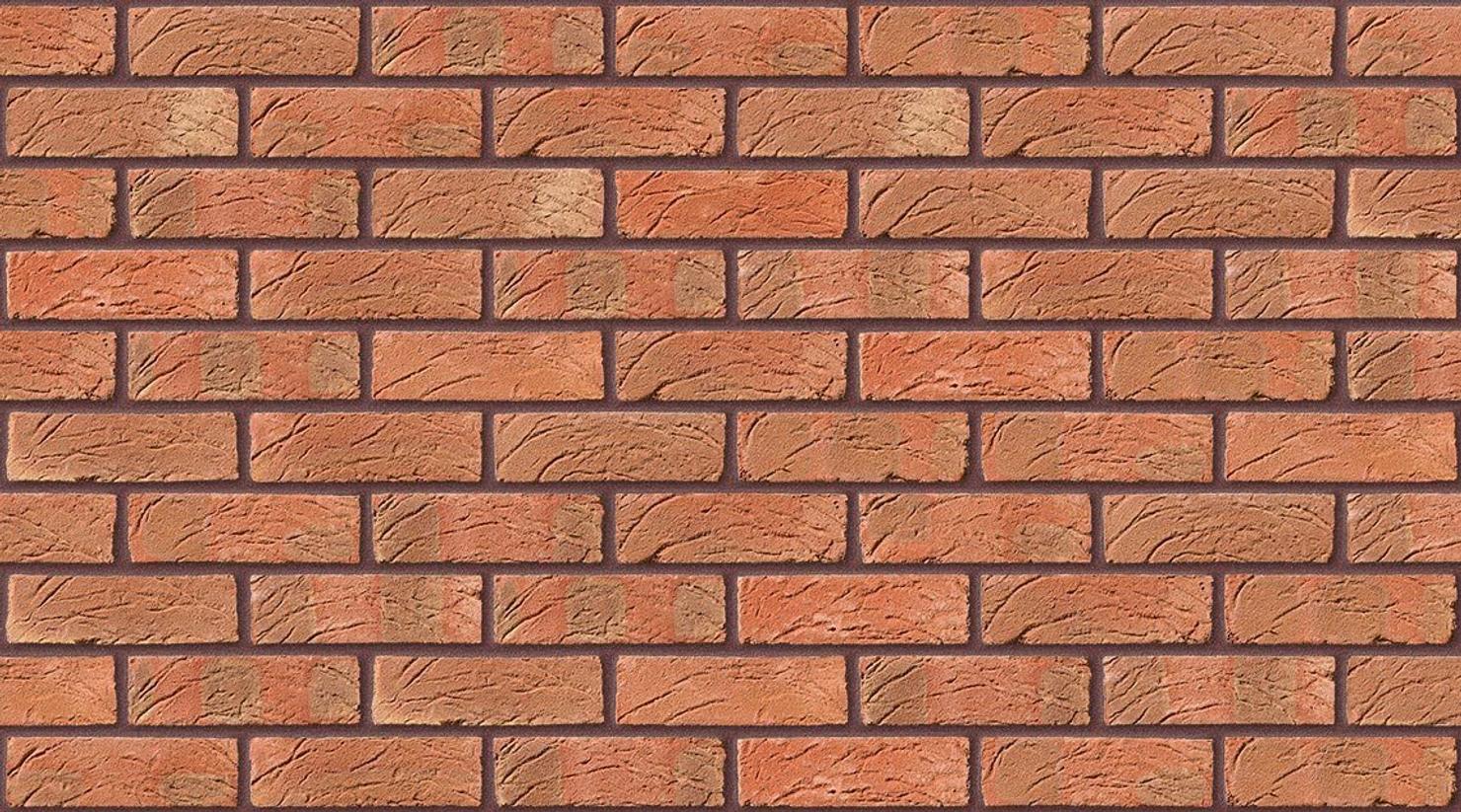 Sunset Red with Brown Red mortar