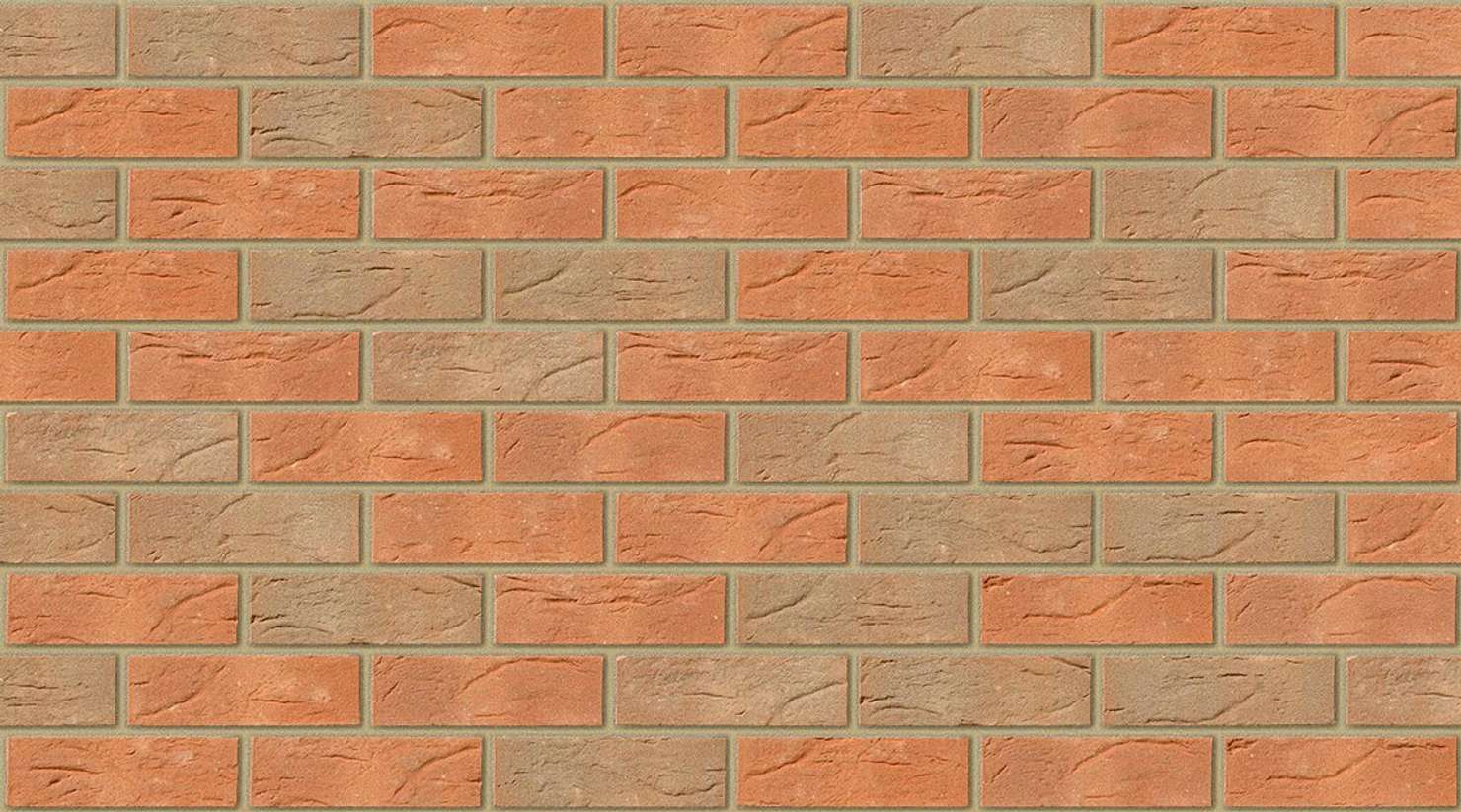 Clumber Red Mixture with Buff mortar