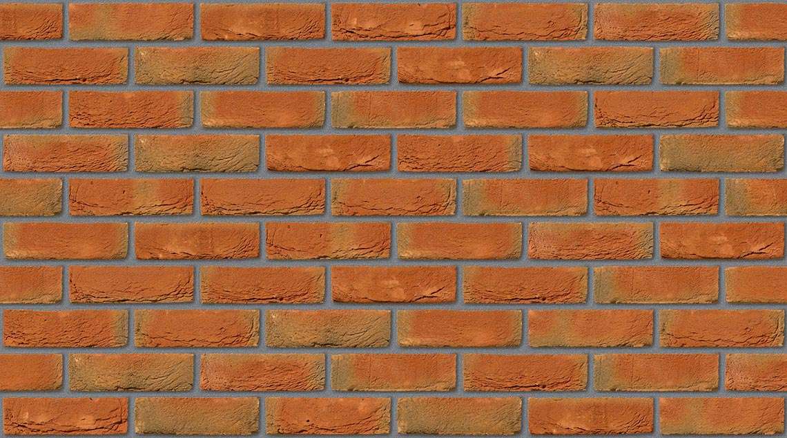 Kingspark Red Multi with Mid Grey mortar