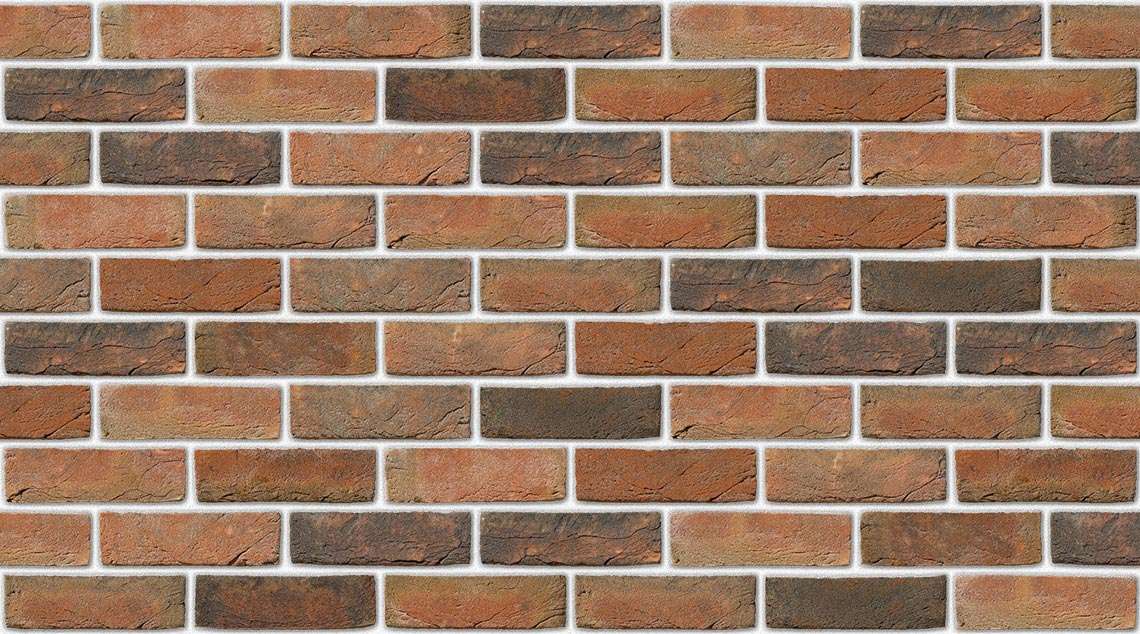 Amberley Red Multi with White mortar